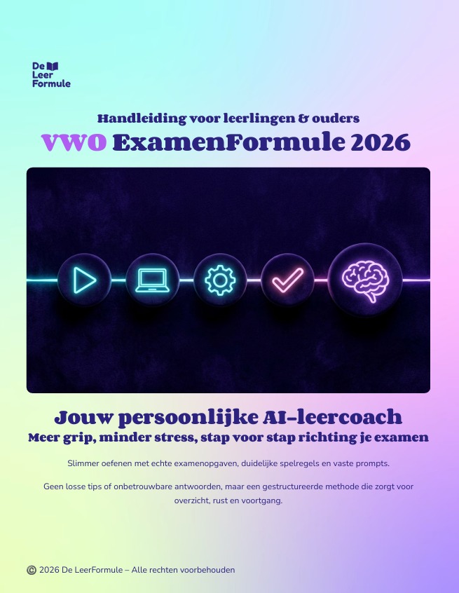 vwo examenformule 2026 vwo examenformule 2026